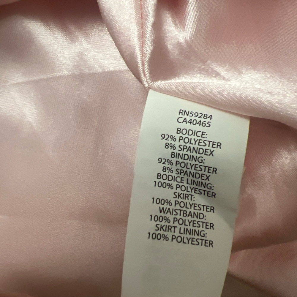 NWT The Children's Place Sz 6X/7 Girl's Pink Satin Black Velour Christmas - Picture 12 of 14